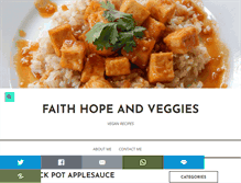 Tablet Screenshot of faithhopeandveggies.com